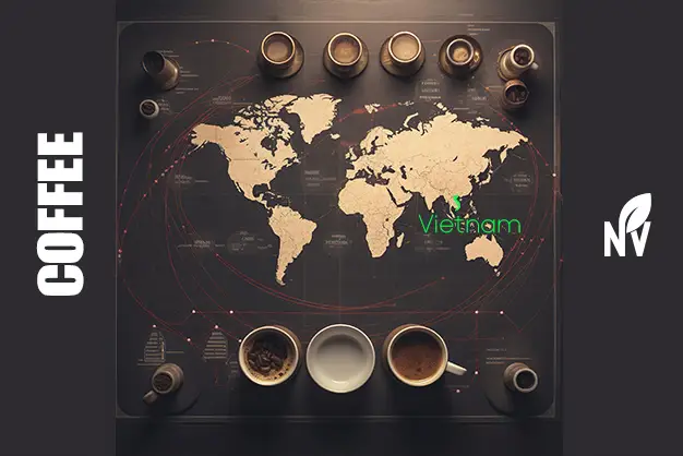 Vietnam coffee export map to global markets