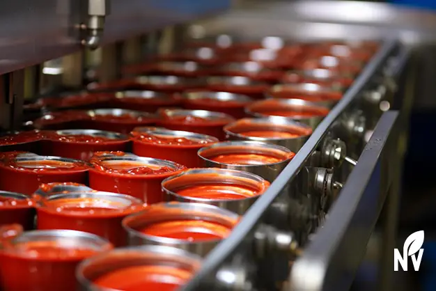 Aseptic packaging materials for tomato paste